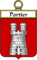 French Coat of Arms Badge for Portier