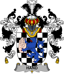 Irish Family Coat of Arms (v.25b) Hand or McClave