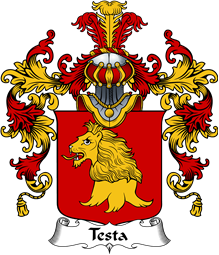 Italian Family Coat of Arms (v.25b) Testa