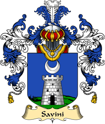 Italian Family Coat of Arms (v.25a) Savini