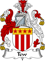 English Coat of Arms for the family Tew