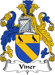 English Coat of Arms for the family Viner or Vyner