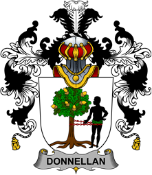 Irish Family Coat of Arms (v.25b) Donnellan or O