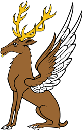 Stag Sejant-Winged