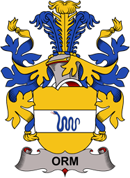 Coat of arms used by the Danish family Orm
