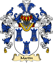 Welsh Family Coat of Arms (v.25) Martin (of Pembrokeshire, lord of Treglemes)