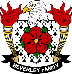 Coat of arms used by the Beverley family in the United States of America