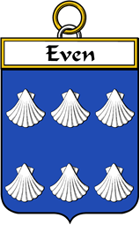 French Coat of Arms Badge for Even