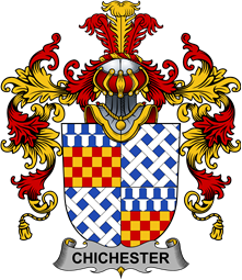 Irish Family Coat of Arms (v.25b) Chichester