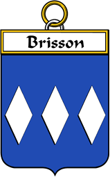 French Coat of Arms Badge for Brisson
