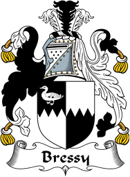 English Coat of Arms for the family Bressy or Bressey