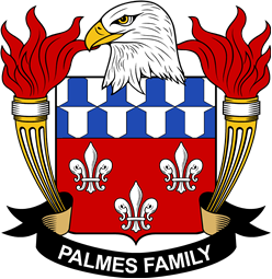 Coat of arms used by the Palmes family in the United States of America