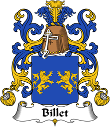 Coat of Arms from France for Billet
