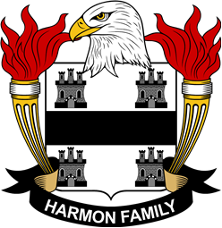 Coat of arms used by the Harmon family in the United States of America