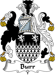 English Coat of Arms for the family Burr