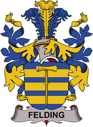 Coat of arms used by the Danish family Felding