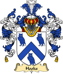 Welsh Family Coat of Arms (v.25) Hooks (of Conwy, Caernarfonshire)