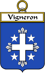 French Coat of Arms Badge for Vigneron