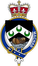 British Garter Coat of Arms for McNab (Scotland)