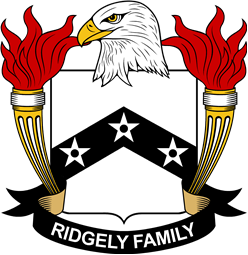 Coat of arms used by the Ridgely family in the United States of America
