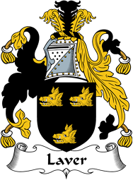 English Coat of Arms for the family Laver I