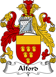 English Coat of Arms for the family Alford