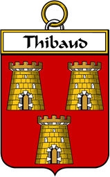 French Coat of Arms Badge for Thibauld or Thebault