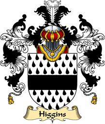 English Family Coat of Arms (v.25) Higgins