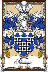 Scottish Coat of Arms Bookplate for Ramage