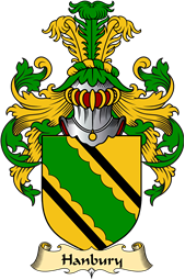 Welsh Family Coat of Arms (v.23) for Hanbury (of Pontypool, Monmouthshire)