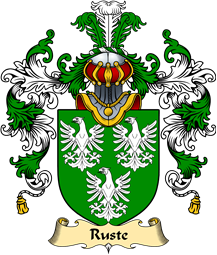 Welsh Family Coat of Arms (v.25) Ruste (of Abergwili, Carmarthenshire)