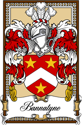 Scottish Coat of Arms Bookplate for Bannatyne