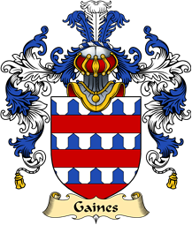 English Family Coat of Arms (v.25) Gaines