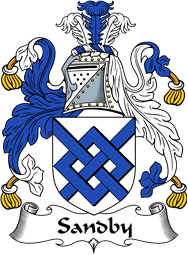 English Coat of Arms for the family Sandby