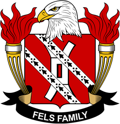 Coat of arms used by the Fels family in the United States of America