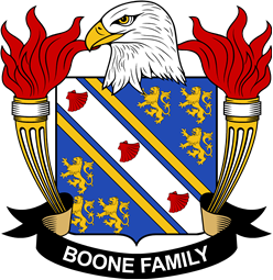 Coat of arms used by the Boone family in the United States of America