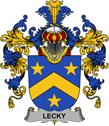 Irish Family Coat of Arms (v.25b) Lecky or Lackey