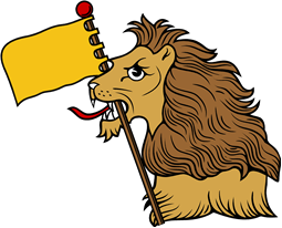 Lion HEH-Banner and Pole