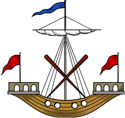 Ancient Ship 2, Oars in Saltire