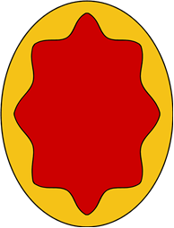 Oval Shield-Bordure Wavy