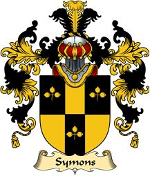 English Family Coat of Arms (v.25) Symons