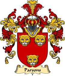 Irish Family Coat of Arms (v.25a) Parsons