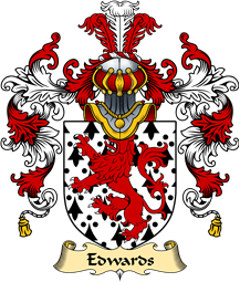 Welsh Family Coat of Arms (v.25) Edwards (of Chirk, Denbighshire)