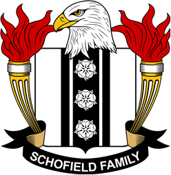 Coat of arms used by the Schofield family in the United States of America