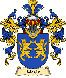 Welsh Family Coat of Arms (v.25) Moyle (or Mule of Ruthin, Denbighshire)