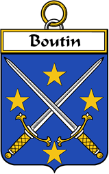 French Coat of Arms Badge for Boutin