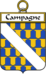 French Coat of Arms Badge for Campagne