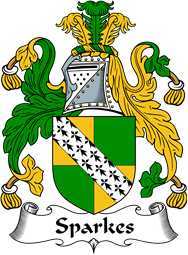 English Coat of Arms for the family Sparke (s)