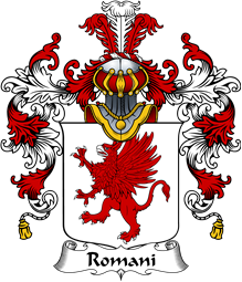 Italian Family Coat of Arms (v.25b) Romani