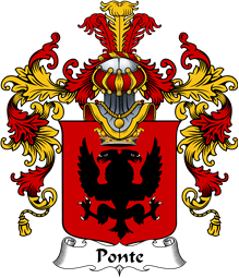Italian Family Coat of Arms (v.25b) Ponte